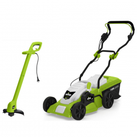 Super pack contenant une tondeuse électrique à gazon + un coupe bordure Vito.
