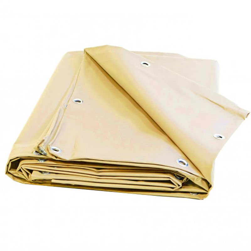 Bâche 10 x 12 m IVOIRE PVC 680 g - haute protection  garantie plus de 10 ans
