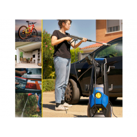 nettoyeur haute pression avec pistolet et lance turbo pour nettoyage extérieur efficace