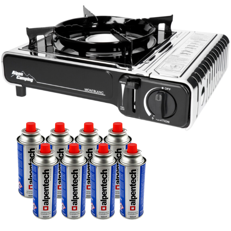 Camping gaz Mont Blanc Alpen avec cartouches de gaz