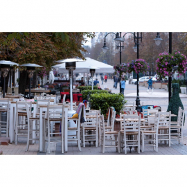 parasol chauffant champignon
