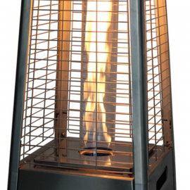 parasol chauffant pyramide terrasse