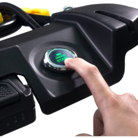 Tondeuse thermique avec démarrage électrique