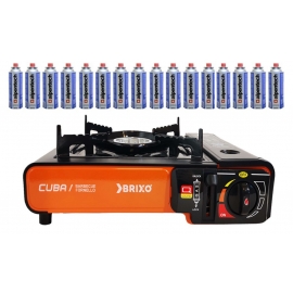 Camping-gaz portable Cuba avec cartouches fournies.