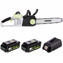 Tronçonneuse à batterie Warrior 40V | Pack de 2 batteries et 1 Chargeur inclus dans cette offre !