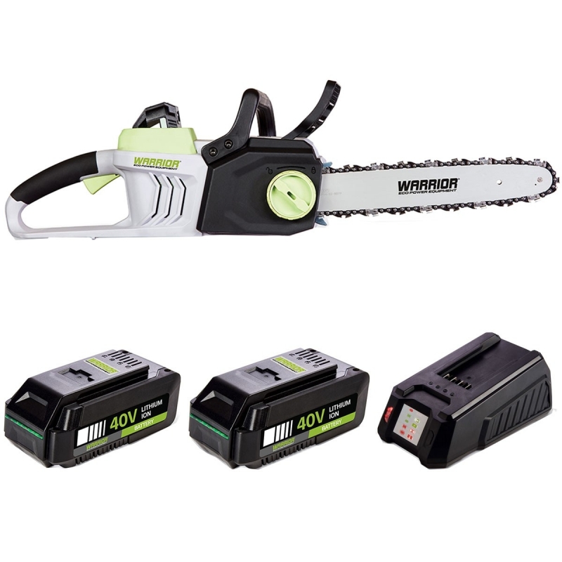 Tronçonneuse à batterie Warrior 40V | Pack de 2 batteries et 1 Chargeur inclus dans cette offre !